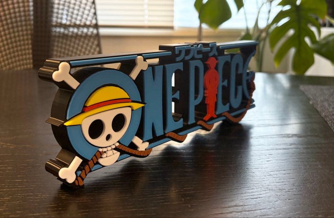 ワンピース ONE PIECE ビッグサイズ ロゴフィギュア 27cm z2