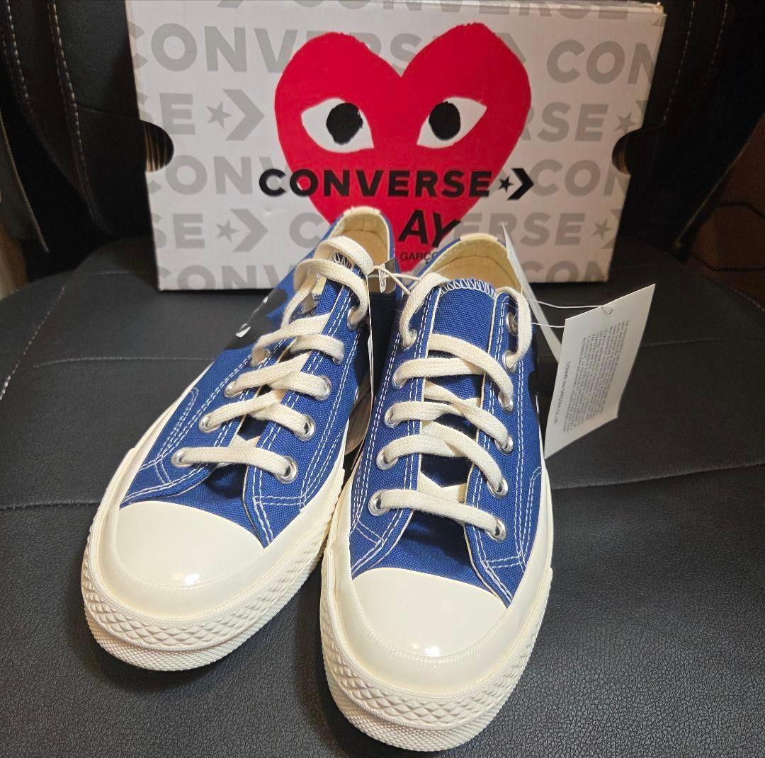 未使用♡コンバース×プレイコムデギャルソン　チャックテイラー　ローカット　ブルー
