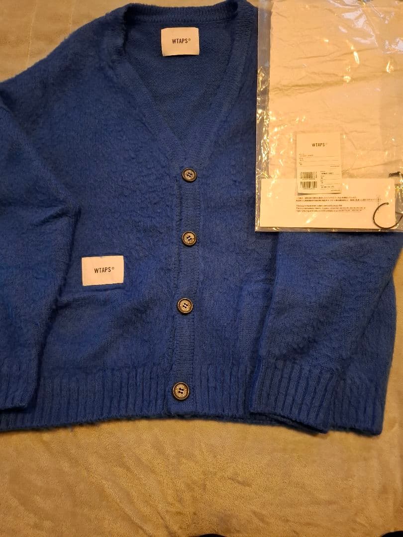 新品 WTAPS カーディガン ブルー　Lサイズ　palmer ダブルタップス