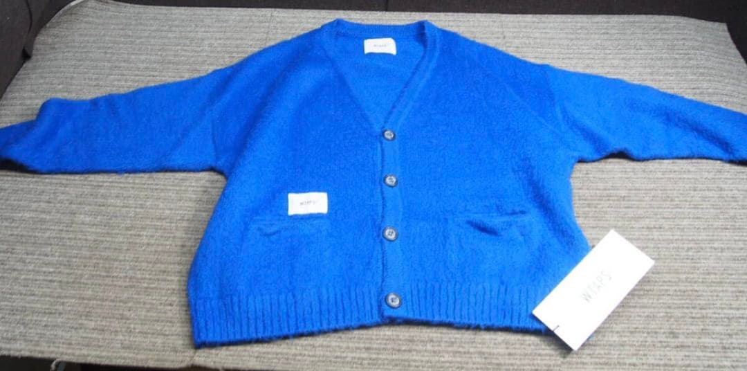 新品 WTAPS カーディガン ブルー　Lサイズ　palmer ダブルタップス