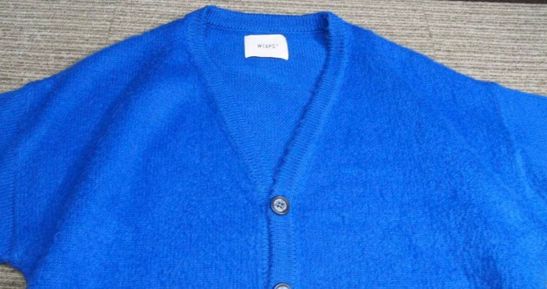 新品 WTAPS カーディガン ブルー　Lサイズ　palmer ダブルタップス