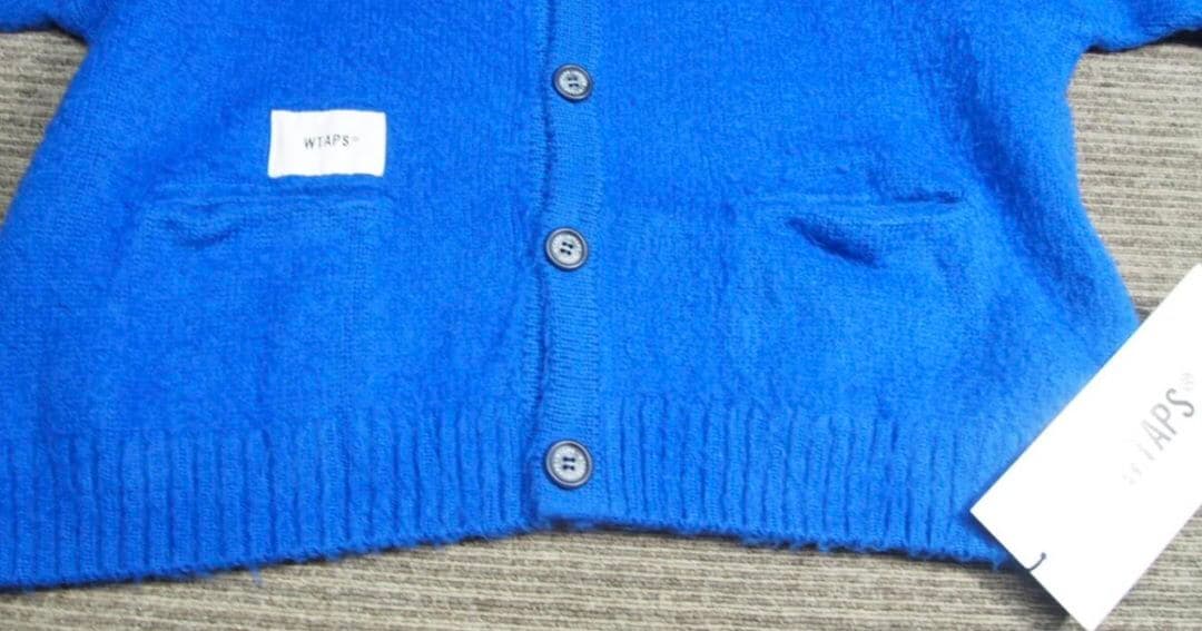 新品 WTAPS カーディガン ブルー　Lサイズ　palmer ダブルタップス
