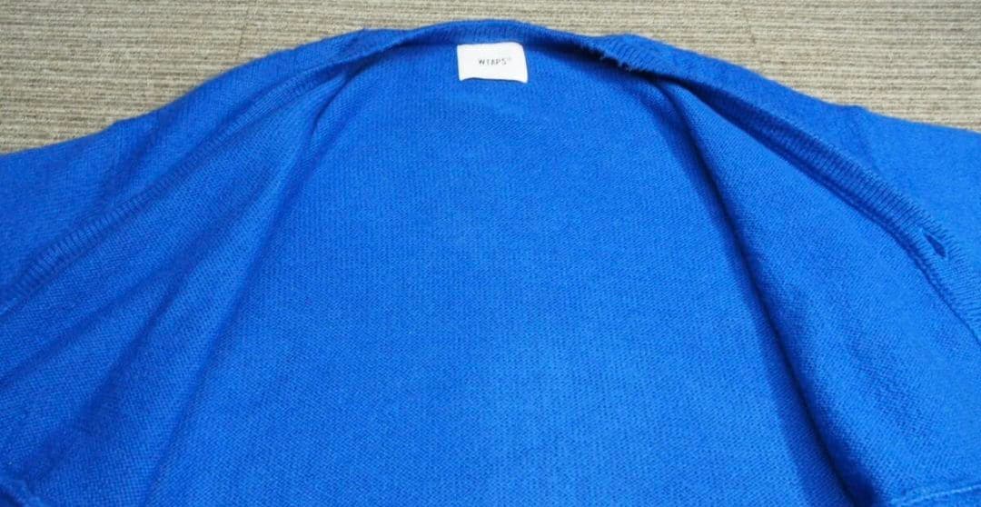 新品 WTAPS カーディガン ブルー　Lサイズ　palmer ダブルタップス
