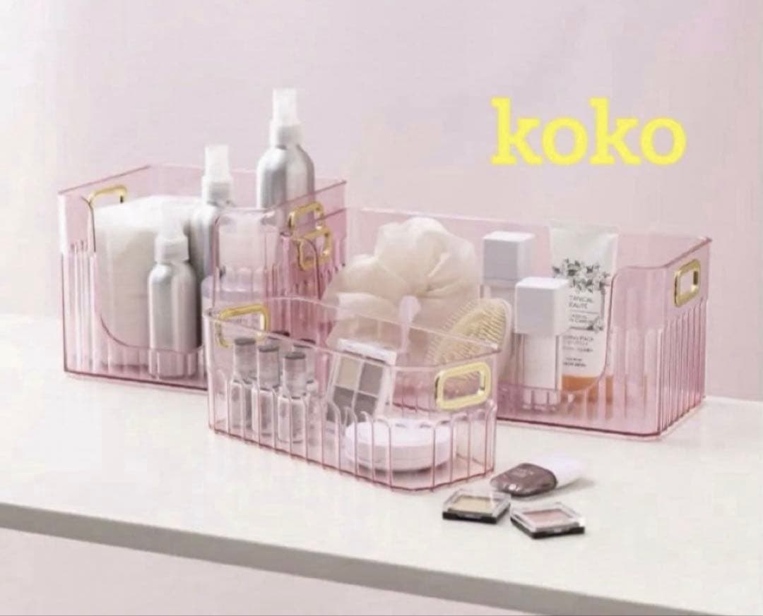 スリーピー　収納ケース　ピンク　3種類×2個　合計6個　新品　THREEPPY