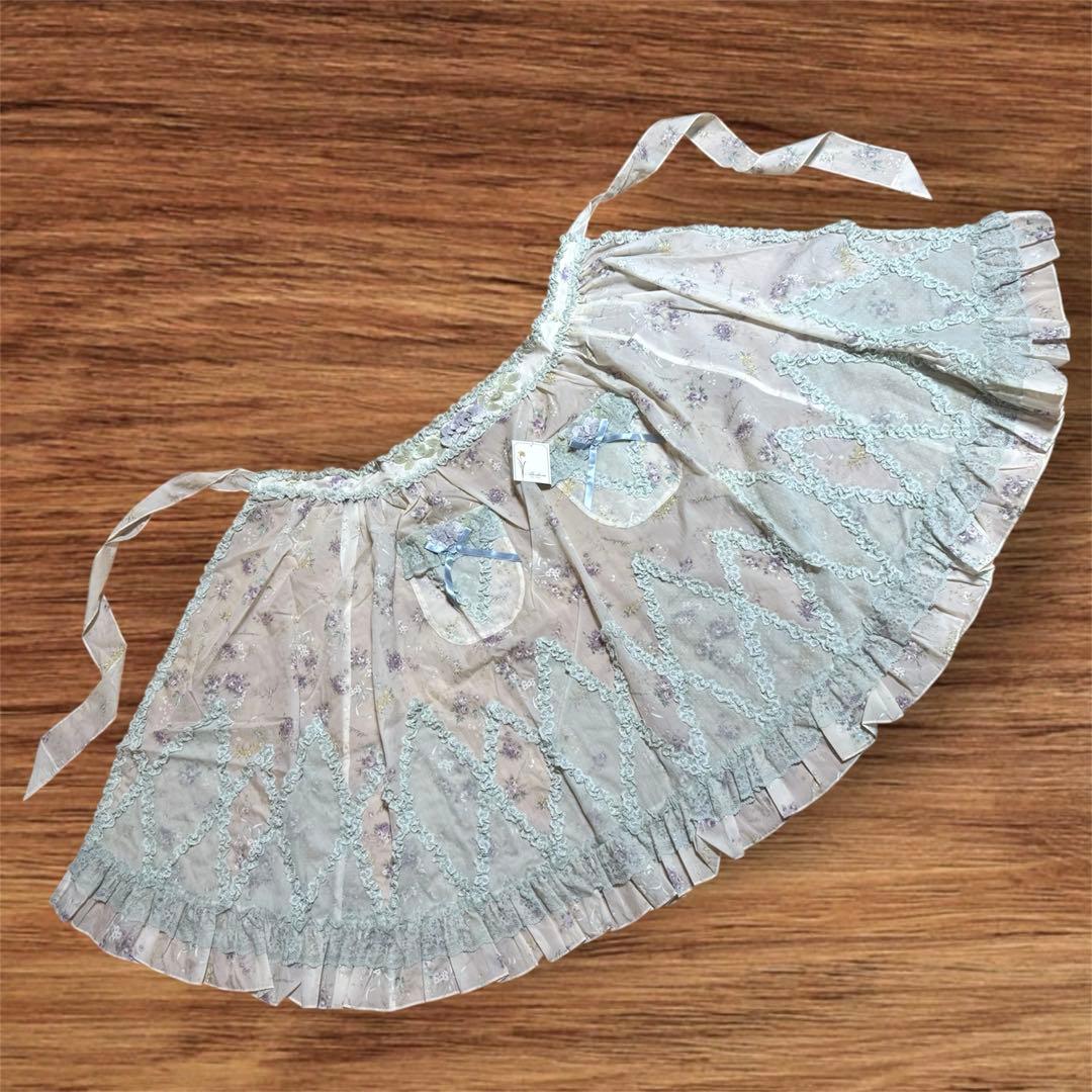 さえら Akiakane アキアカネ サロンエプロン クリーム色