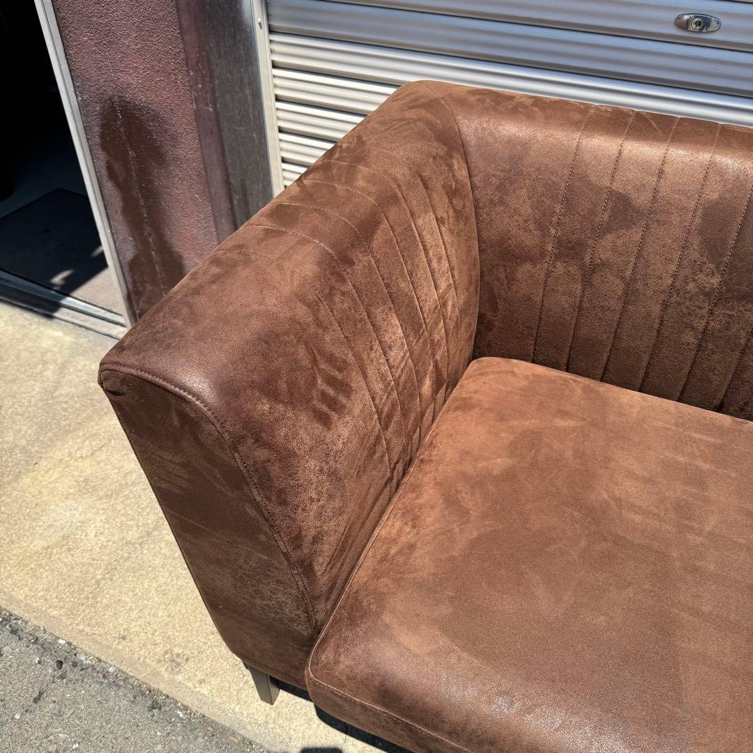 CRASHGATE GRESS SOFA ブラウン 二人掛け 片側アーム付き