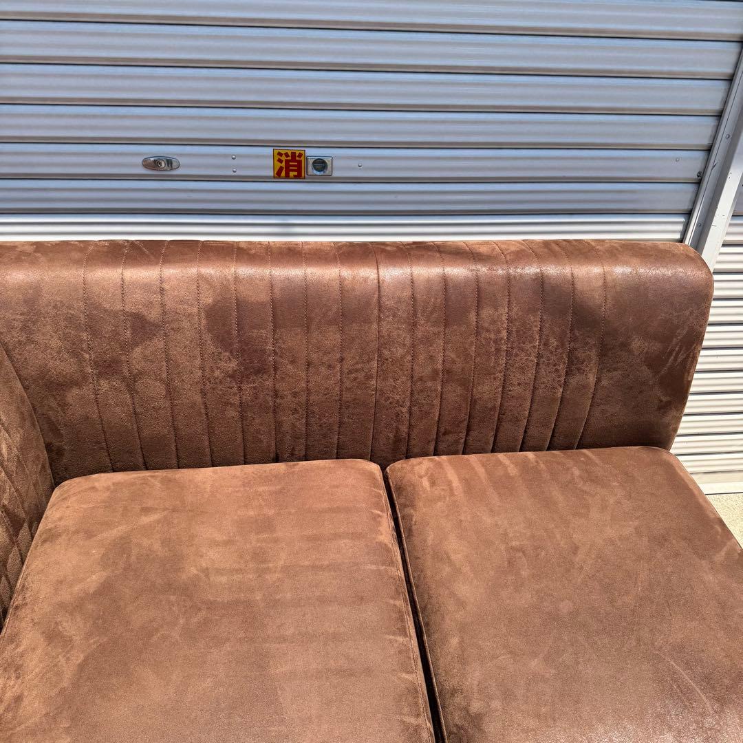 CRASHGATE GRESS SOFA ブラウン 二人掛け 片側アーム付き