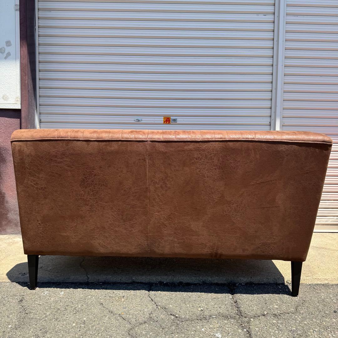 CRASHGATE GRESS SOFA ブラウン 二人掛け 片側アーム付き