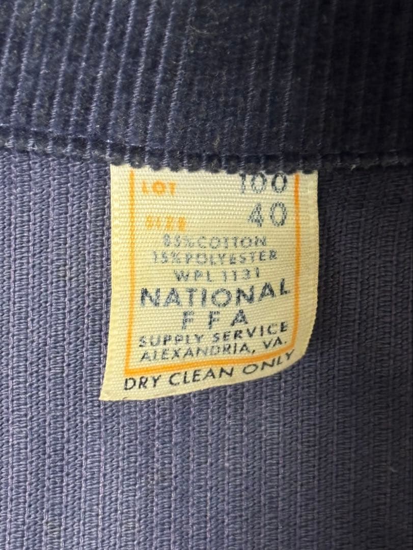 FFA 80s ネイビー ジャケット 40サイズ YKK