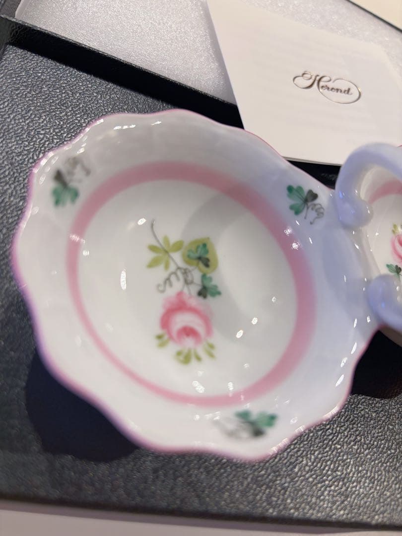 御専用　ヘレンド　新品未使用　ウイーンの薔薇ピンク　 ジャム＆マーマレード