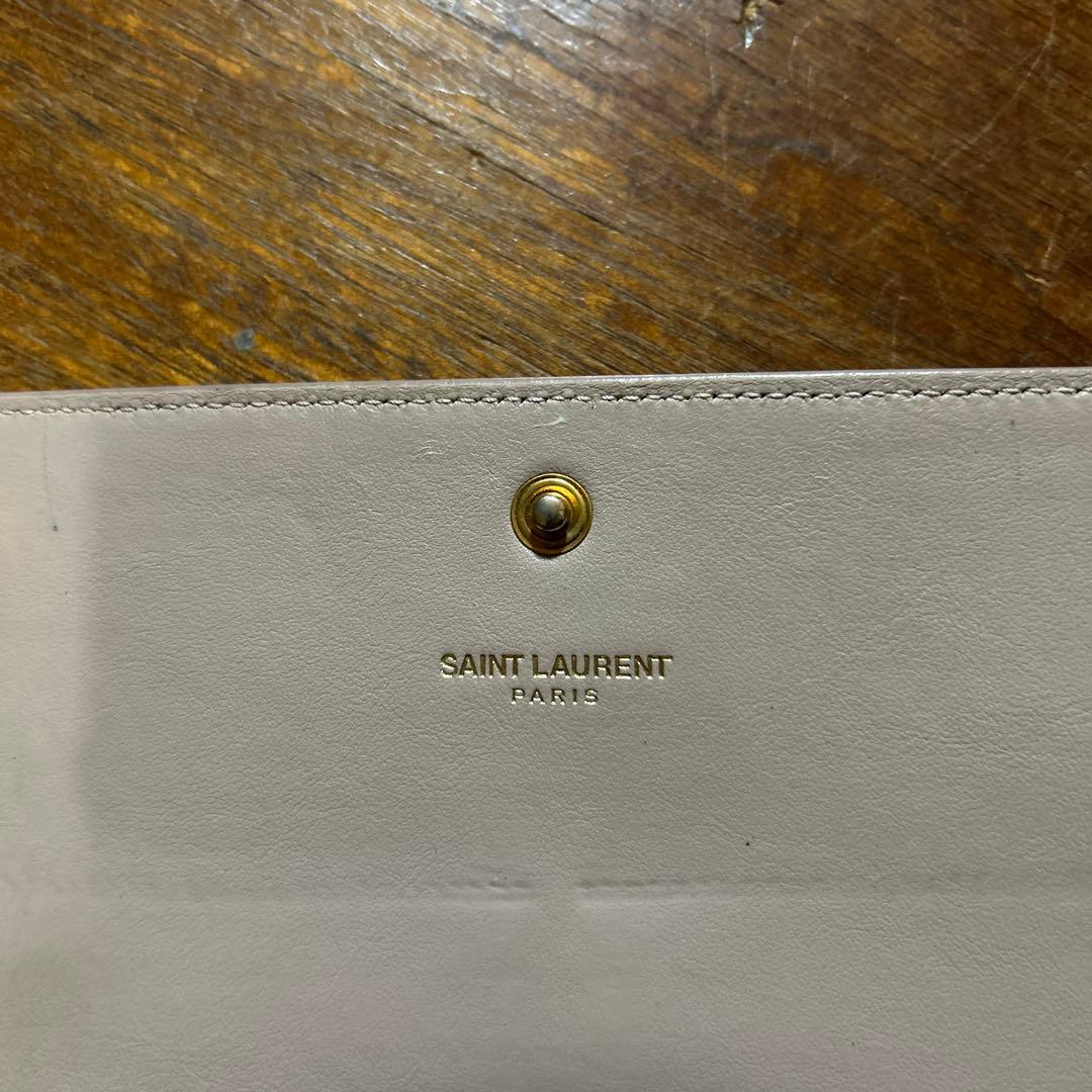 イブサンローラン　ピンク　長財布