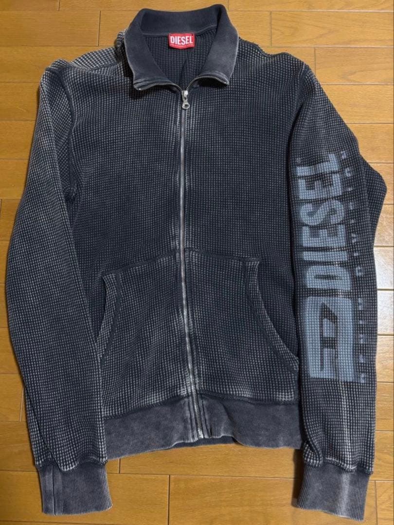 DIESEL24SS ドライバーズニット グレー