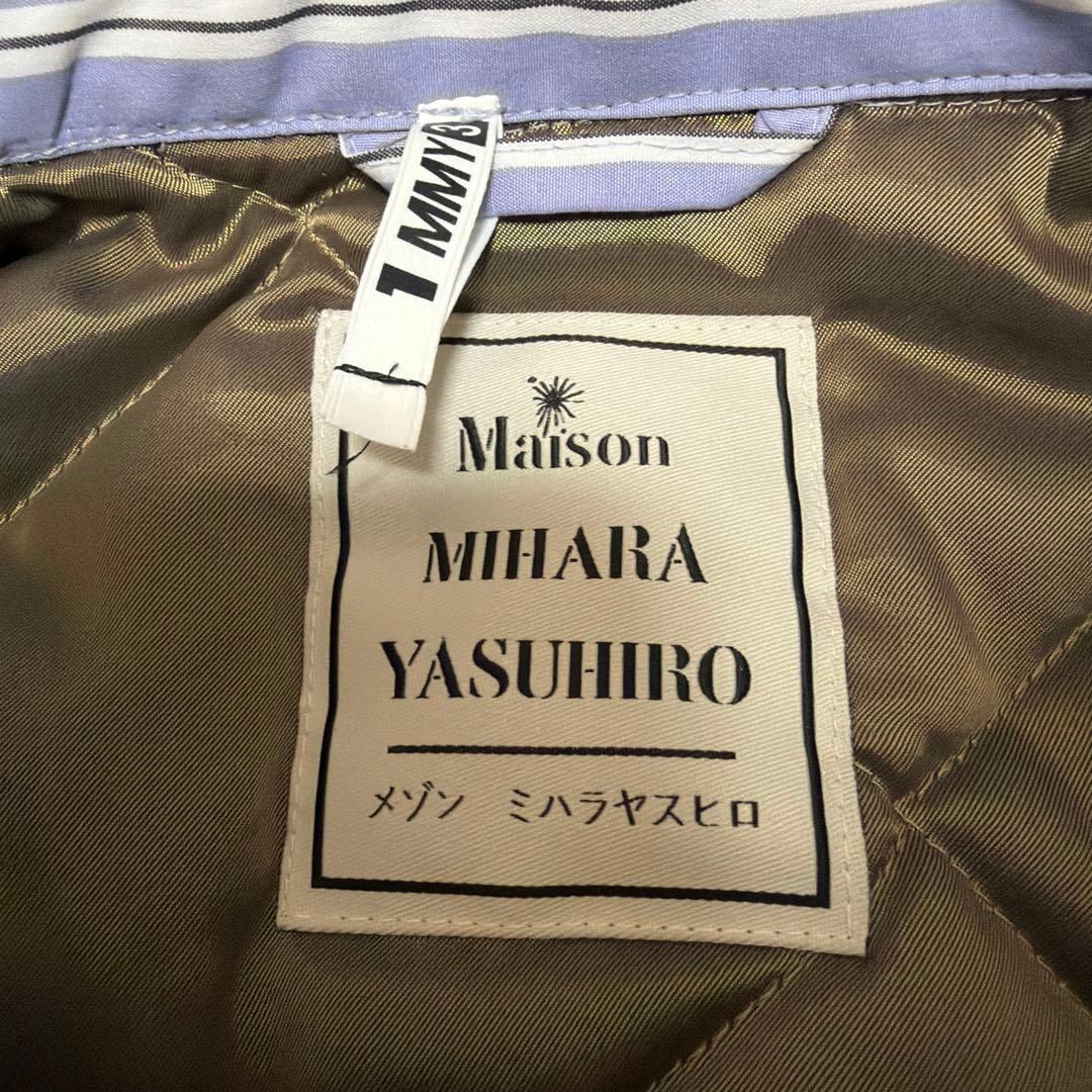 メゾンミハラヤスヒロ Stripe Puffer Shirt 46