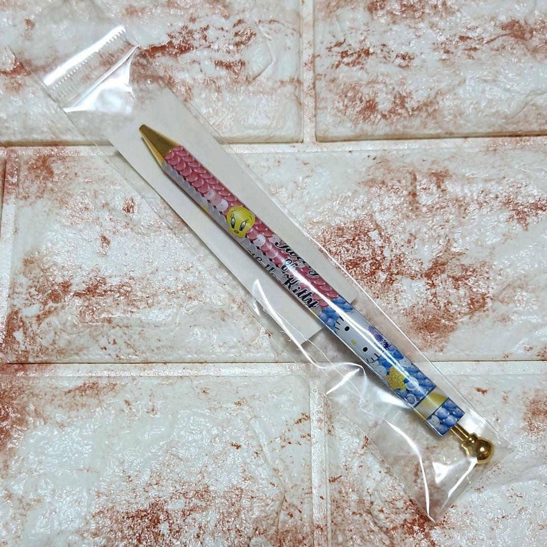 キティ　トゥイーティー　ボールペン　スパンコール　ヴィンテージ　サンリオ