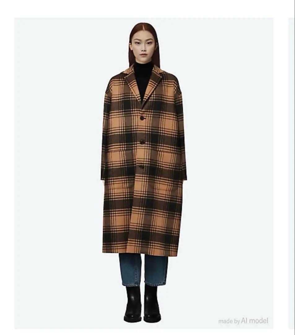 【完売品】HYKE 25AW PLAID COAT size1