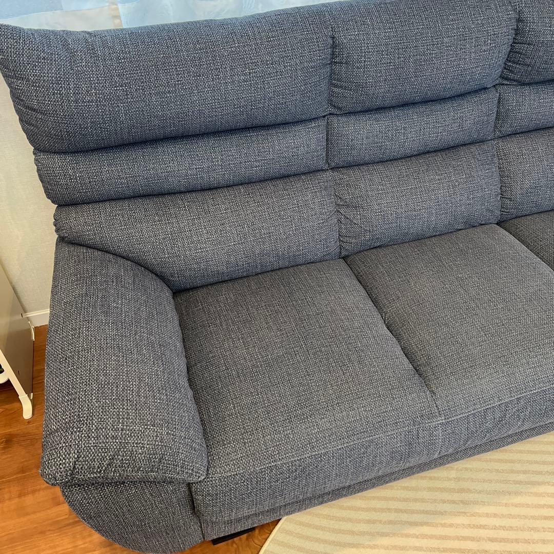 3人掛ソファ シアン　東京インテリア　ネイビー