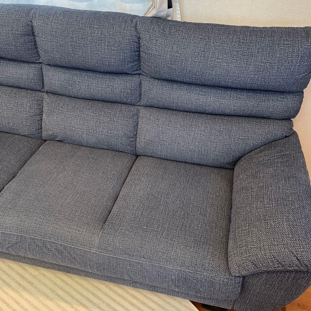 3人掛ソファ シアン　東京インテリア　ネイビー