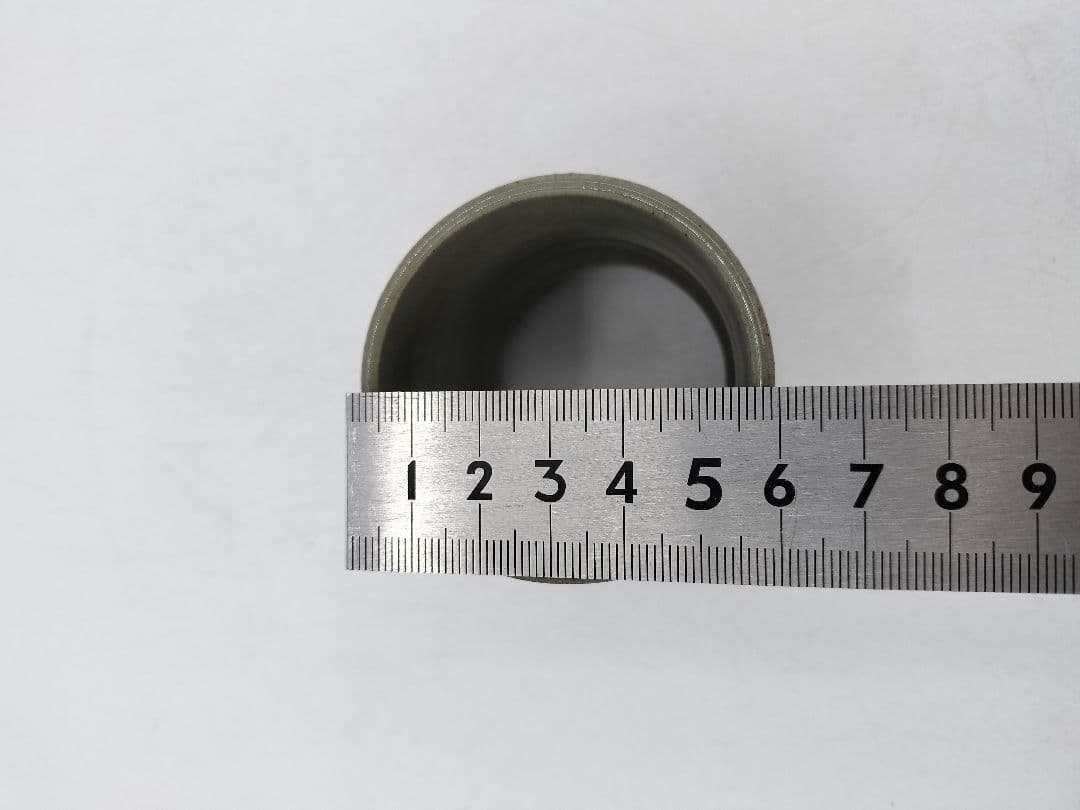 c803【新品・未使用】蓋置 虫明焼 竹 黒井一楽 木箱 茶道具