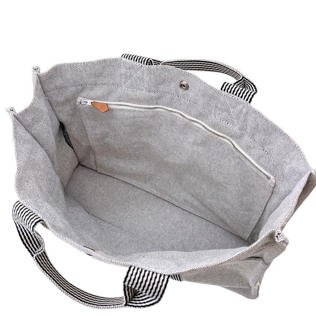 美品/エルメス/ニューフールトゥMM /トートバッグ/A4サイズ/エールライン/