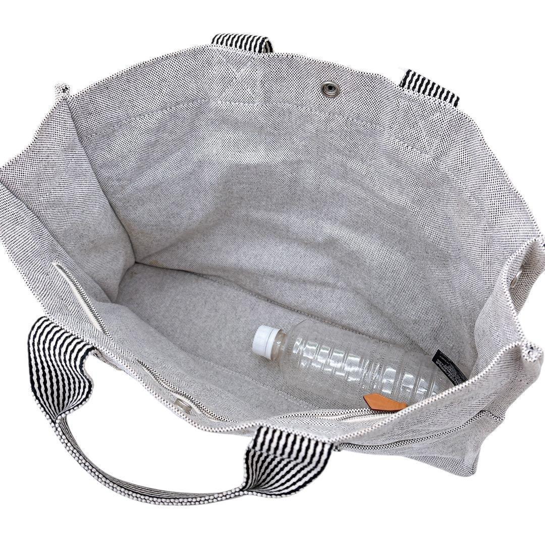 美品/エルメス/ニューフールトゥMM /トートバッグ/A4サイズ/エールライン/