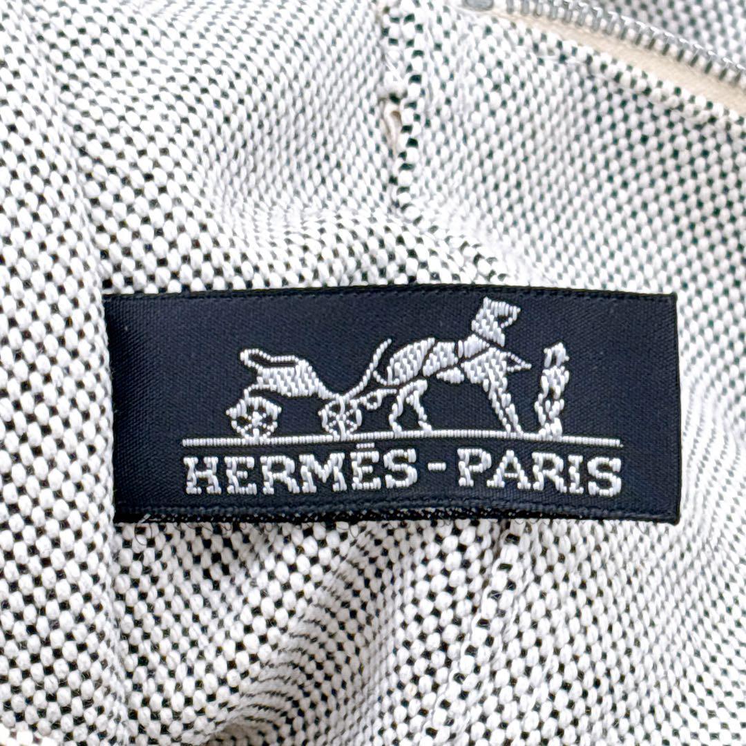 美品/エルメス/ニューフールトゥMM /トートバッグ/A4サイズ/エールライン/