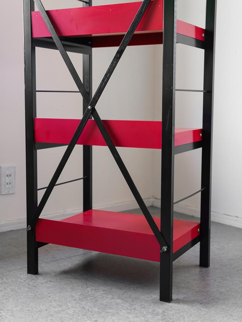 ヴィンテージ 日産 \"PIT WORK\" スチールメタルラック 非売品 什器