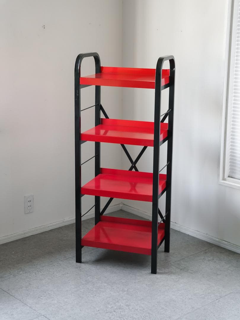 ヴィンテージ 日産 \"PIT WORK\" スチールメタルラック 非売品 什器