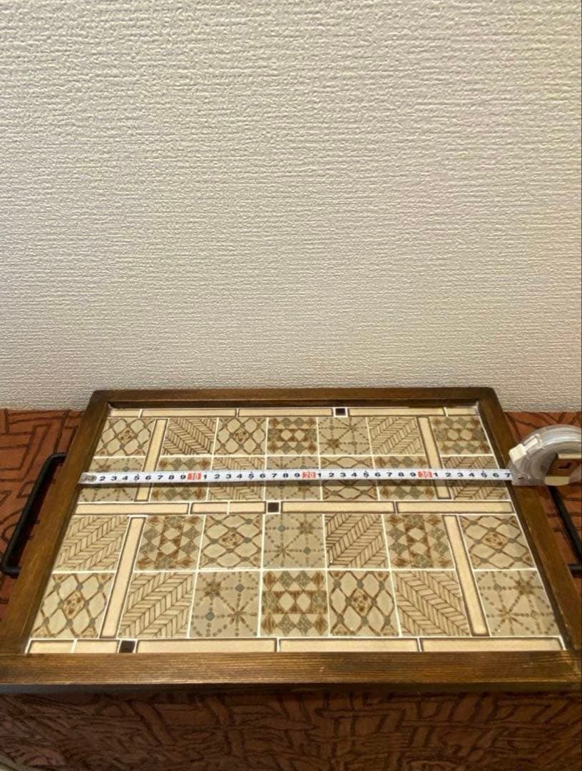 タイルトレー　1枚　 古道具　お盆