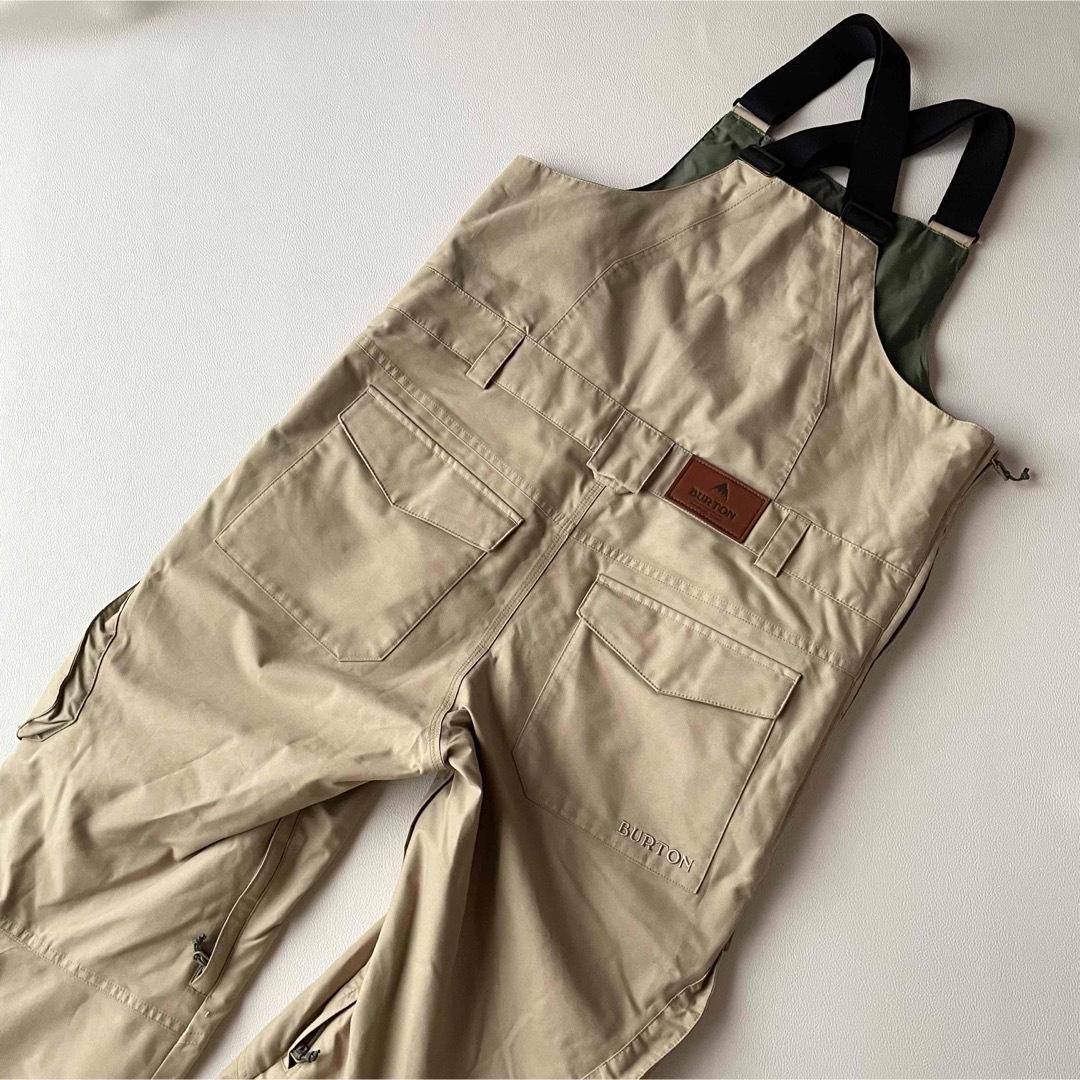 5466skf【美品】バートンビブ パンツ RESERVE ベージュ