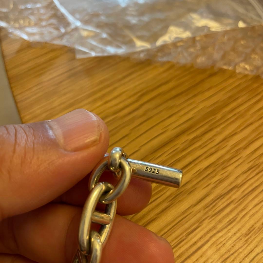 限定入 シルバー925 アンカーチェーン ネックレス シェーヌダンクル MM