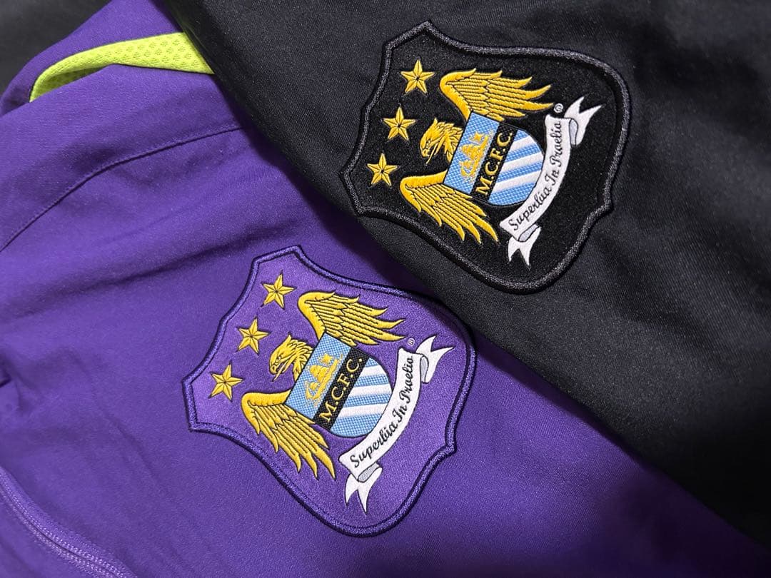 【希少2XL】マンチェスター・シティ トラックスーツセットアップ パープル