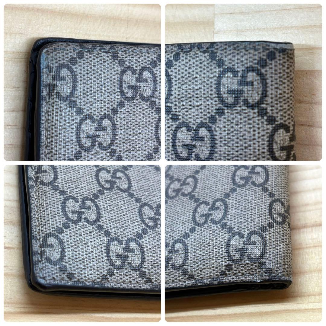 GUCCI グッチ　折り財布　GGスプリーム タイガー