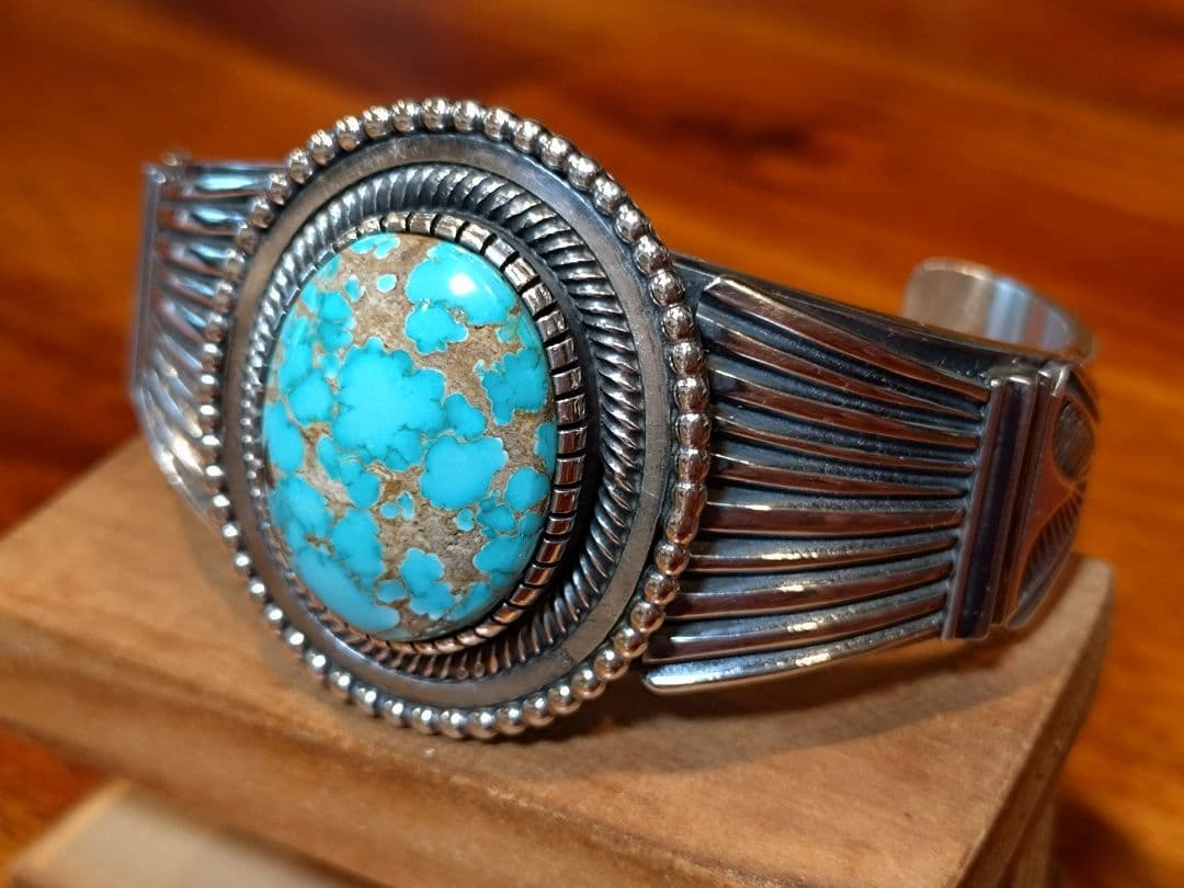 インディアンジュエリー、ターコイズバングル、レオンマルチネス