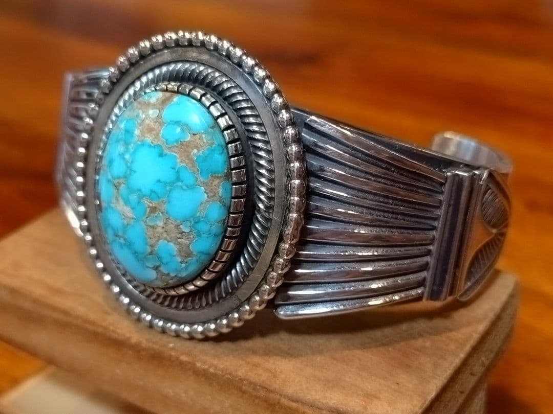 インディアンジュエリー、ターコイズバングル、レオンマルチネス