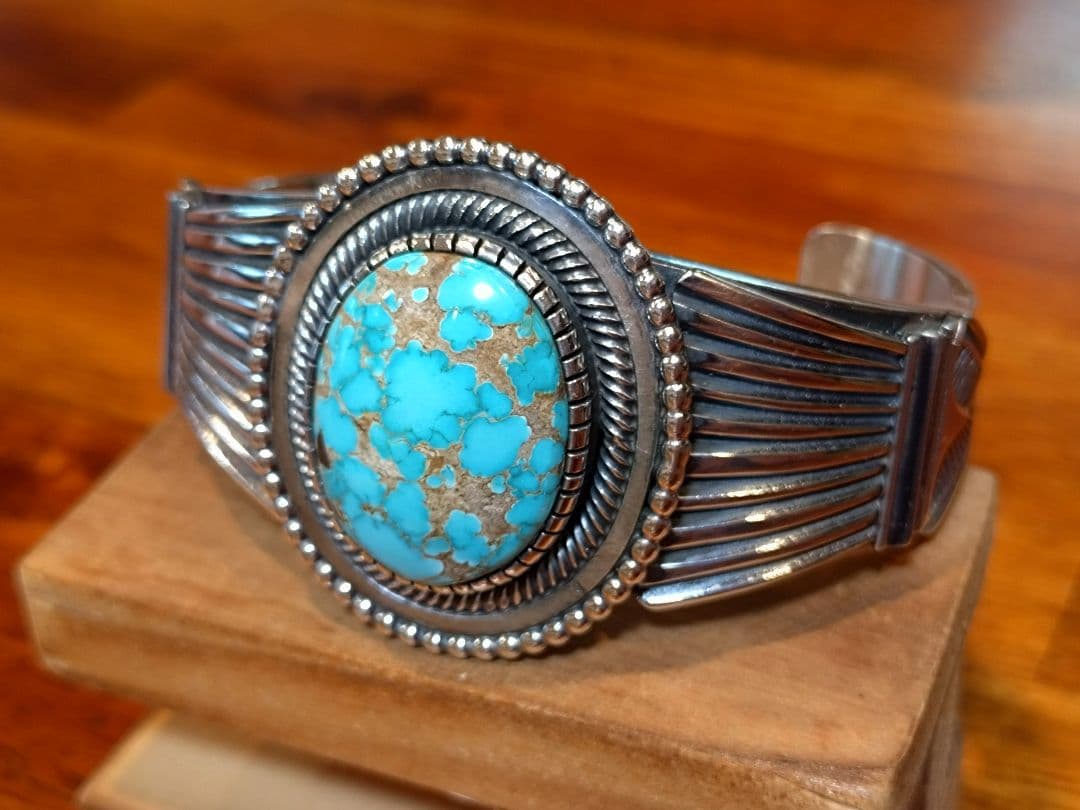 インディアンジュエリー、ターコイズバングル、レオンマルチネス