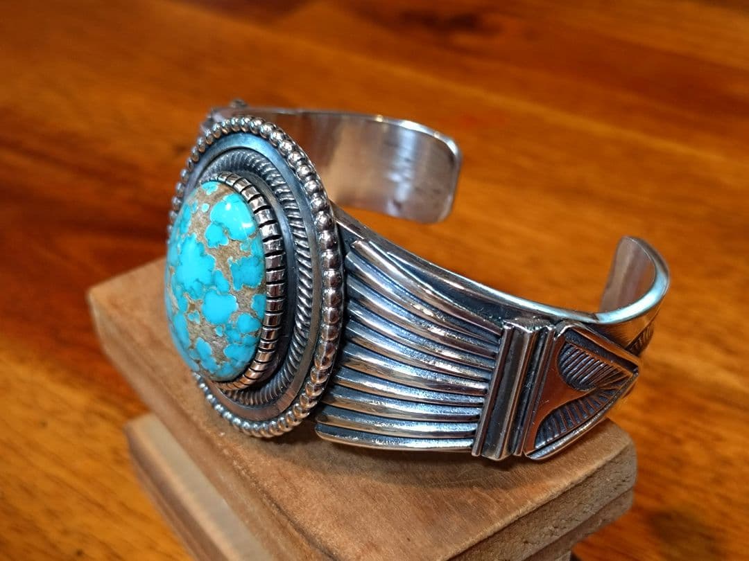 インディアンジュエリー、ターコイズバングル、レオンマルチネス