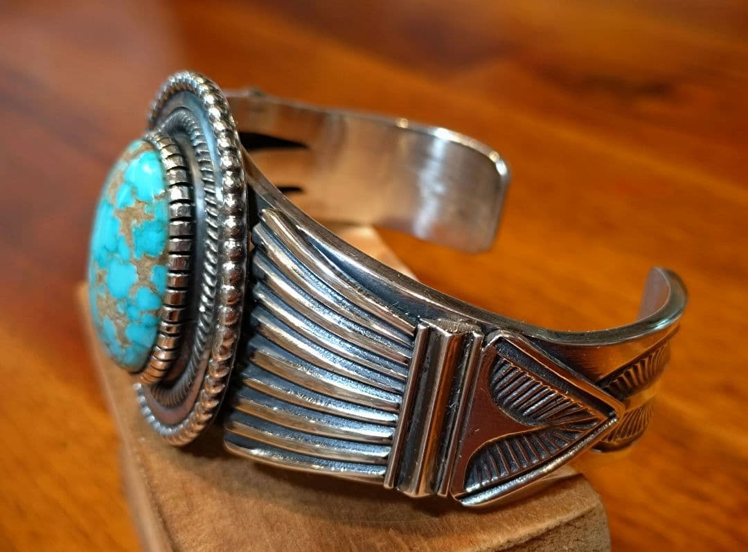 インディアンジュエリー、ターコイズバングル、レオンマルチネス