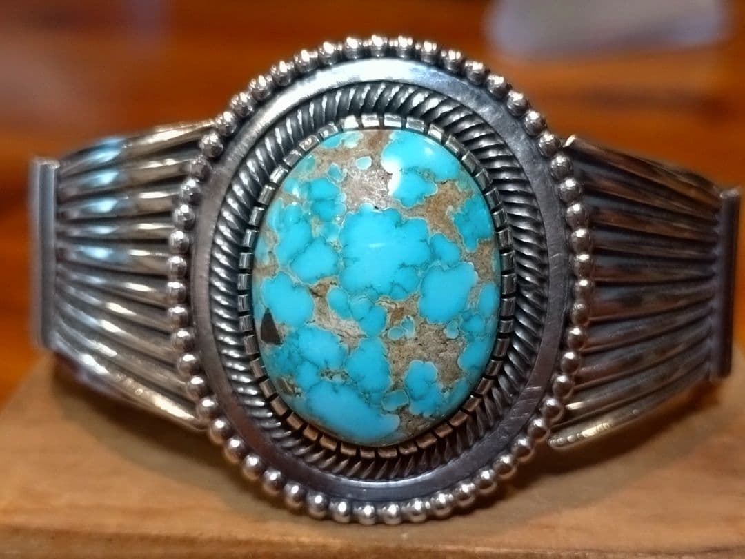 インディアンジュエリー、ターコイズバングル、レオンマルチネス