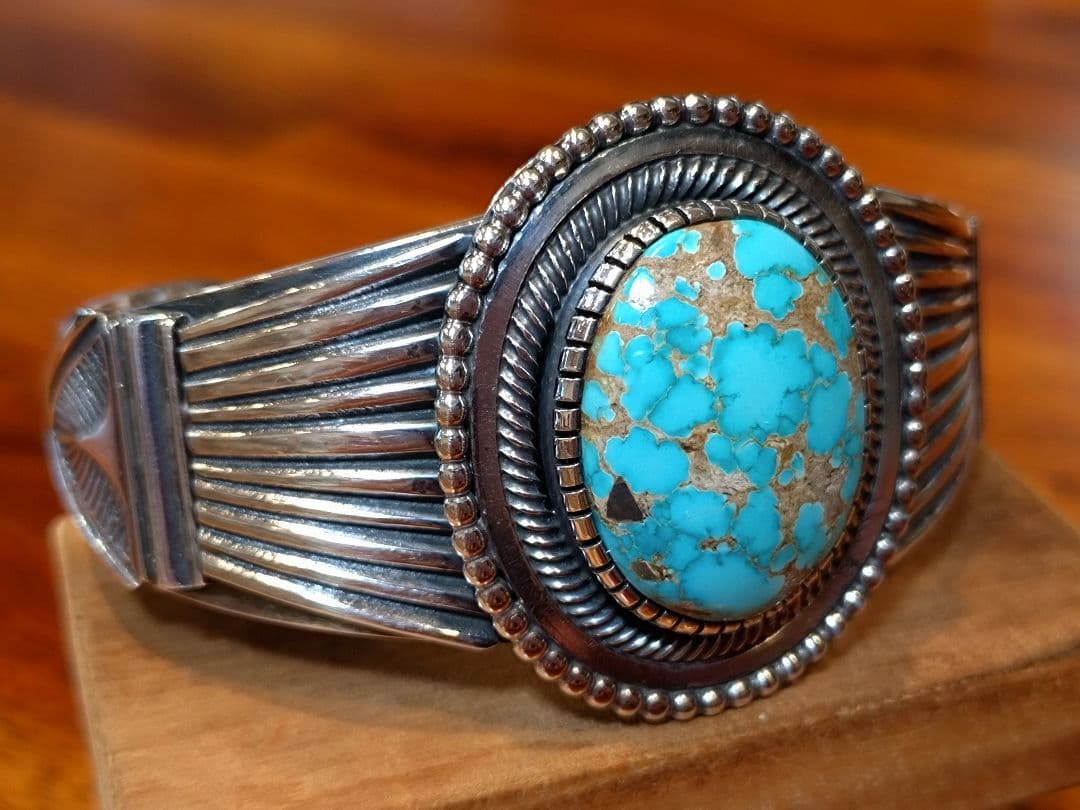 インディアンジュエリー、ターコイズバングル、レオンマルチネス