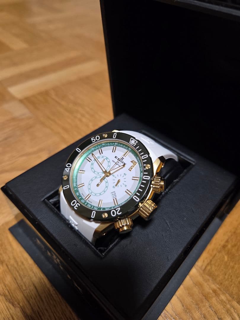 最終値下げエドックス クロノオフショア1 ダイヤモンド　edox