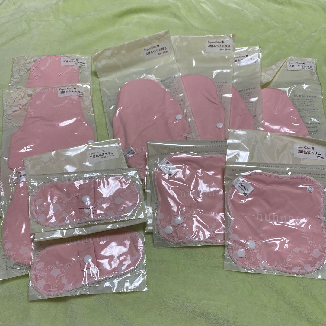 nunona 布ナプキン セット　ピンク