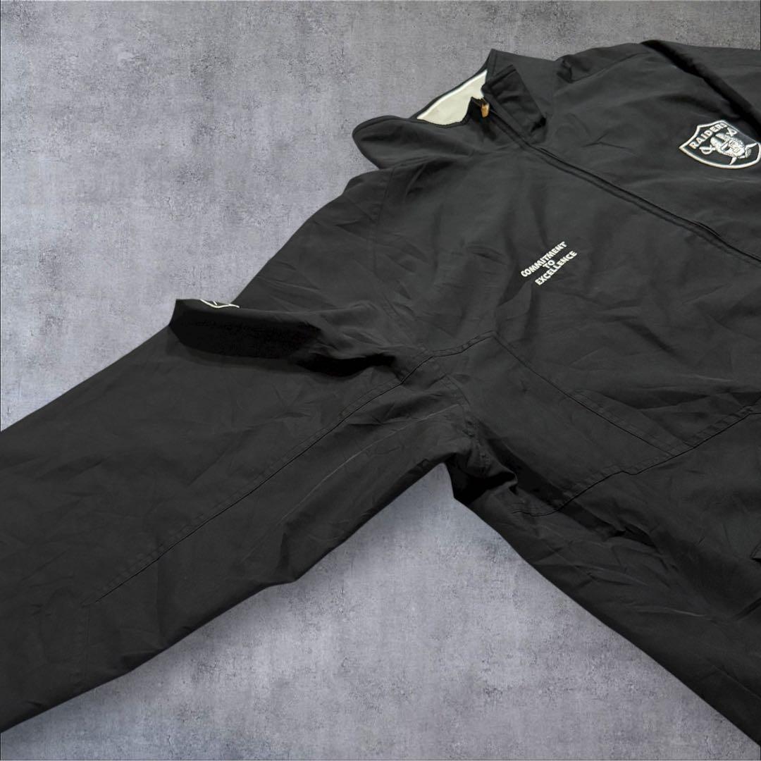 Reebokリーボック × RAIDERSレイダースNFLナイロンジャケット