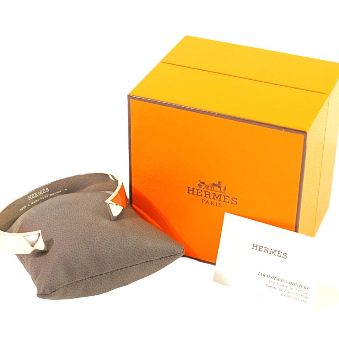 エルメス　ミニクルー バングル GM　シルバー 　サイズXL　35.1g