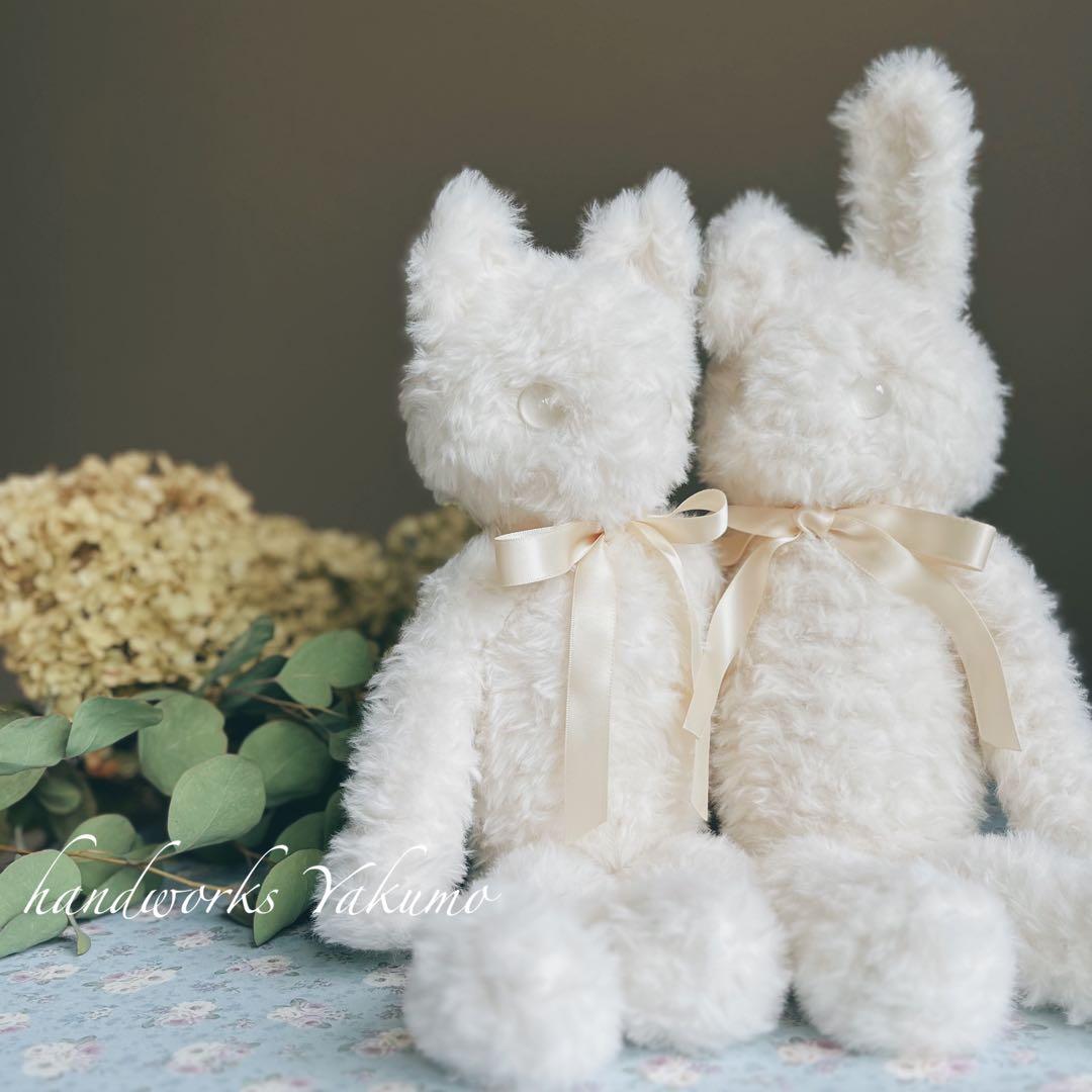 sample うさぎ　あみぐるみ　ぬいぐるみ　白　毛糸　ふわふわ　オリジナル