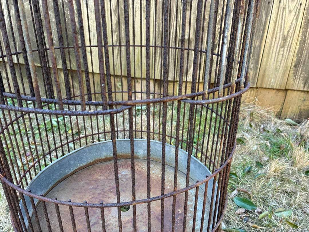 インダストリアル　ヴィンテージ　シャビー　鳥籠　鳥カゴ　店舗什器　アイアン　鉄