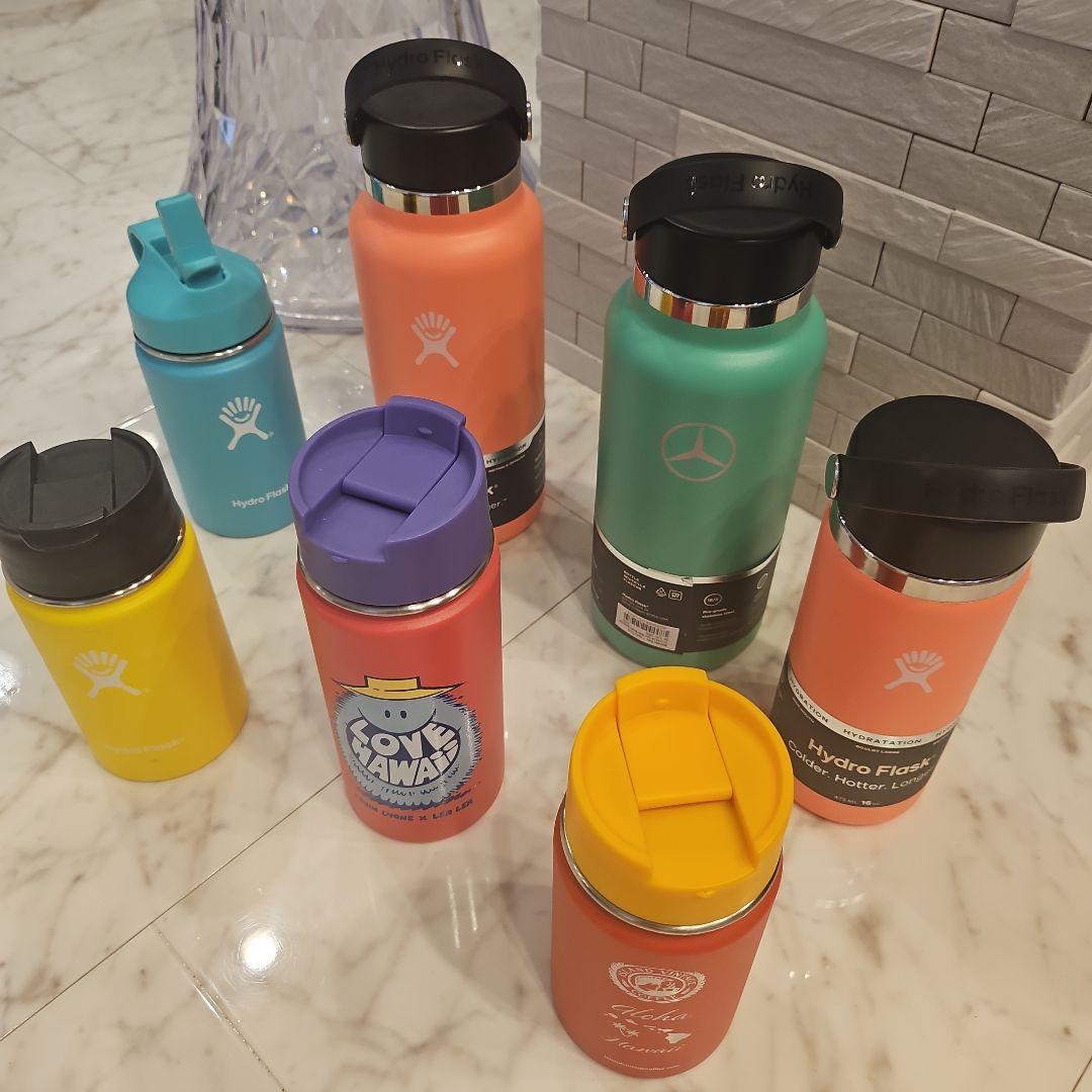 ♡新品未使用♡　レア　コラボ　水筒　魔法瓶　ストロー　保冷　キャップ