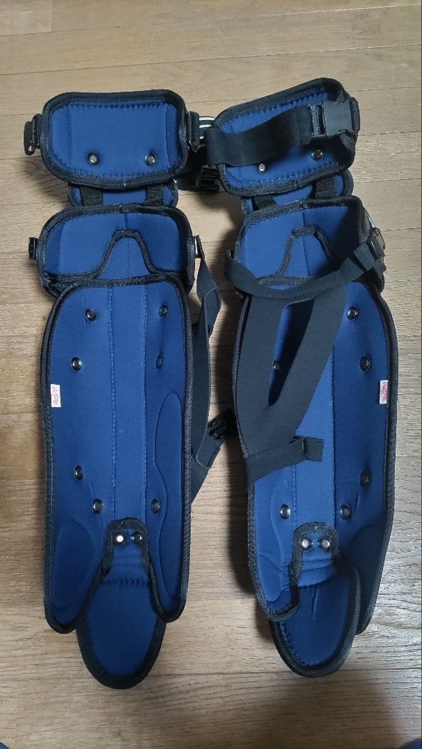 ローリングス(アシックス時代)　硬式用　レガース 袋付き　ブラック　Lサイズ