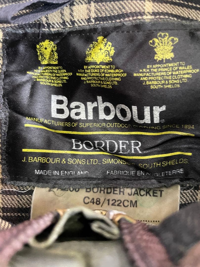 yoused購入 barbour border イギリス製 ビンテージ品