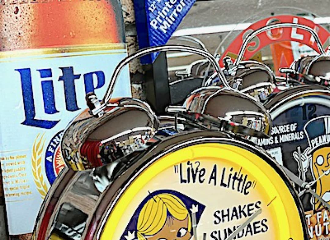 ネオン管 目覚まし時計 ネオンアラームクロック デイリークイーンse0832