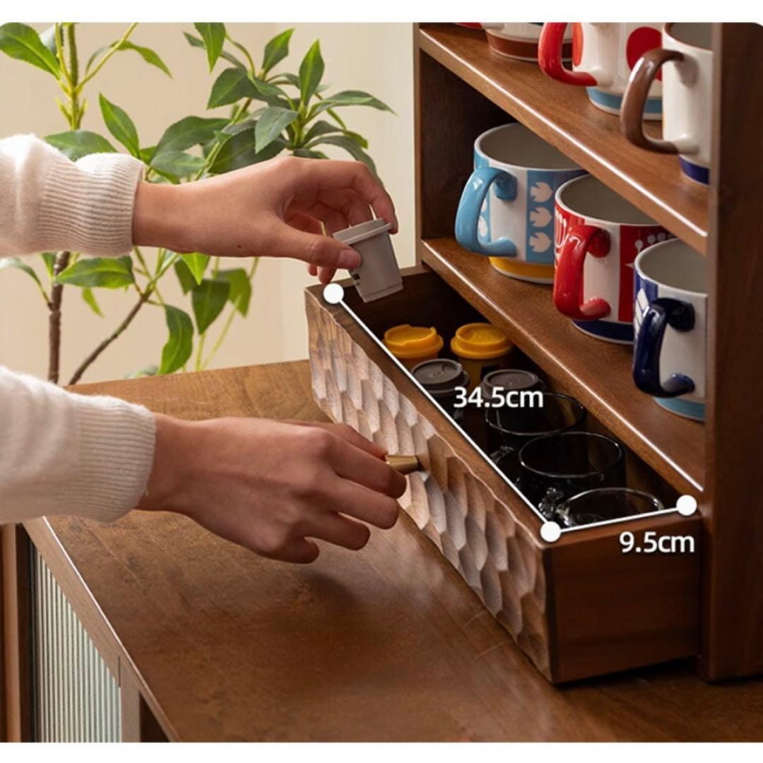 【大幅お値下げ中】無垢材卓上調味料ラック